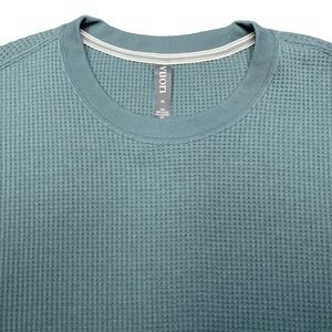 Vuori Tech Waffle Crew Sweatshirt XL Mens L/S Teal V284